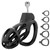 Pink Adjustable Male Chastity Device with Birdcage Cage 5 Ring Sizes Secure Long-Term Chastity Harness for BDSM Training And Cou