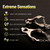 BDSM Sturdy Nipple Clamps With Three Chains,Extreme Grip Tip Nipples Clips Metal,Sex Toys for Couples,Adult Games