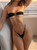 2026 Sexy Black Bikini Set Women‘s Bandeau Swimsuit with Metal Ring, Low Waist Brazilian Bottom Beach Vacation Two Piece