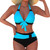 Sexy Bikini Set Summer Fashion Polka dot and Colorful Striped Swimsuit for Beach and Pool High waisted with Tied Front Bikini