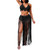 New Women's Two Pieces Swimsuits Beach Style Knitted Bikini Tops High Waist Tassel Long Skirts Female Sexy Cover Up Bikini Sets