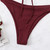 Bikini swimsuit 2025 bikini solid color swimsuit European and American sexy split swimsuit