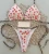 2024 brazilian bikini women suit, beach fashion, sexy thong swimsuit, cute cherry print