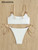 Sexy Ribbed Bikini for Women, Push Up Swimwear, Female Bikinis Set, Beachwear with Straps, Brazilian Bathing Suits, Swimsuits