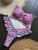 Bikini Set Women's Ruffle Flower Print Sexy 2 Pieces Swimsuit Triangle Strapless Backless Thong Beach Bathing Suit 2025 New