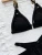 Bikini 2026 Sexy Black Hollow Swimwear Swimsuit Women Bikinis Set Bathing Suit Beach Bikini Female Push Up Maillot De Bain Femme