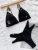 Bikini 2026 Sexy Black Hollow Swimwear Swimsuit Women Bikinis Set Bathing Suit Beach Bikini Female Push Up Maillot De Bain Femme
