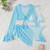 2026 Sexy Four-piece Women Swimsuit Long-sleeve Cover-up Swimwear Summer Solid Bikini Set Brazilian Beachwear Party bathing suit