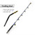 Tuna Fishing Rod Carbon Fiber Saltwater Deep Sea Trolling Rod 80-130lb EVA Handle Swivel Tip Bent Butt Big Game Boat Rod