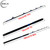 1pc Black Blue Fiberglass Surf Casting Fishing Rod, 2-Piece Travel Design, Metal Roller Guides, EVA Handle, Sea & Boat Fishing