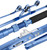Adjustable offshore fishing rod with curved butt and roller guide for deep sea saltwater fishing