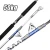 1.98M 2.1M  Superhard 50kg Section 2 Roller Guide Big Game Fishing Pole Boat Rod Straight Butt Deep Sea Tuna Shark Trolling Rod