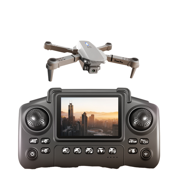 Hot E88 E99 Drone Remote Control With Screen 50X Zoom Headless Mode Dual Camera Flow Hover Novices Brushless Motor Drone