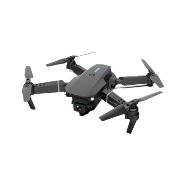 E88 PRO Aircraft Drone with Dual 4K HD Camera Smart OLED Display Flip Design Includes Remote Control Foldable Plastic Material