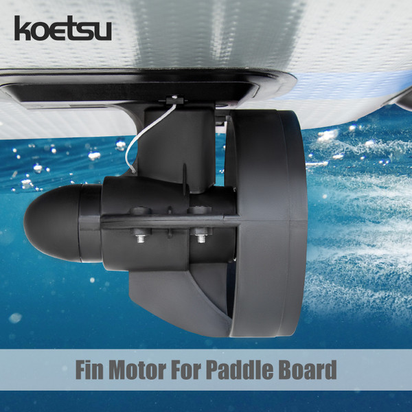 KOETSU Paddle propeller, an underwater motor for paddleboards, is easy to install and can replace manual paddling.