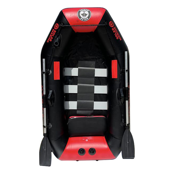 B175 1 Person 175cm Inflatable Rowing Boat Kayak Canoe Drifting Raft Dinghy Hovercraft Outdoor Fishing Diving Surfing Wood Floor