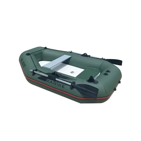 -Single 1.75M Inflatable Fishing Boat Rowing Kayak PVC Air Floor Canoe for Outdoor Water Sports