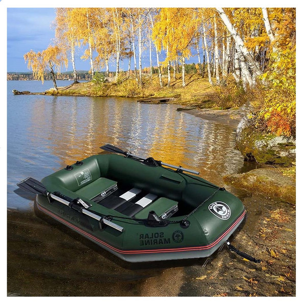 SOLAR MARINE 200cm 2 Person Inflatable Touring Kayak for Adults Portable 6.5ft Inflatable Boat Raft Blow up Sport Kayak Canoe