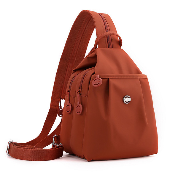 Mini Waterproof Anti-theft Women's Chest Bag 2025 New Simple Versatile Fashion Oxford Cloth Casual Small Mini Women's Backpack