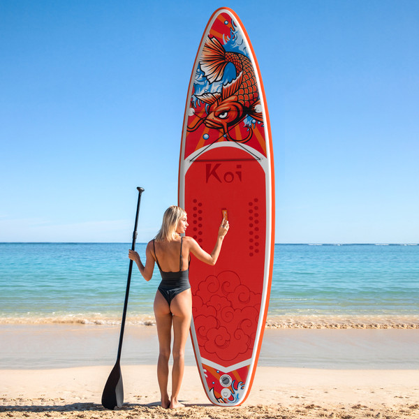 FUNWATER Dropshipping OEM Koi sup Inflatable Drop Stitch Standup Paddle Board Surfboard Surf sup Boards supboard