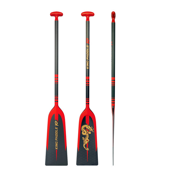 Kingpaddle Model D16 Carbon Fiber Concave Dragon Boat Paddle for Training