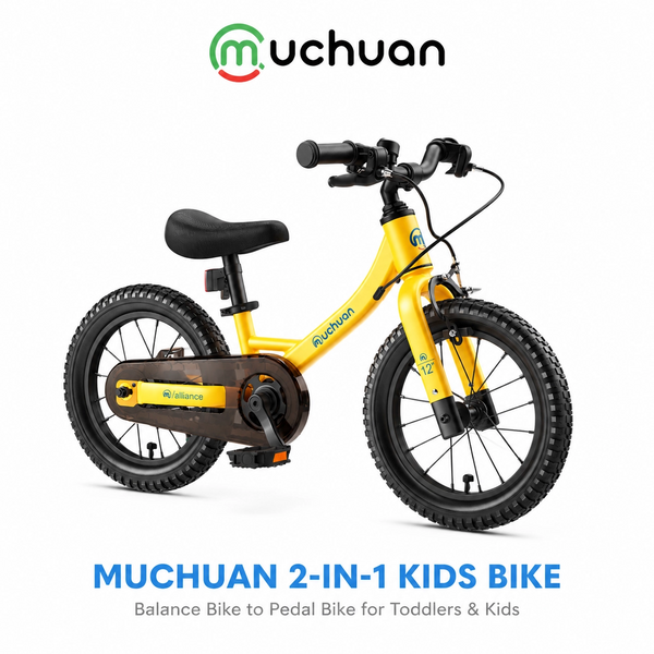 12-14-16-inch aluminum alloy 2-in-1 children's balance bike, with adjustable seat and brake, suitable for 2-8 years old