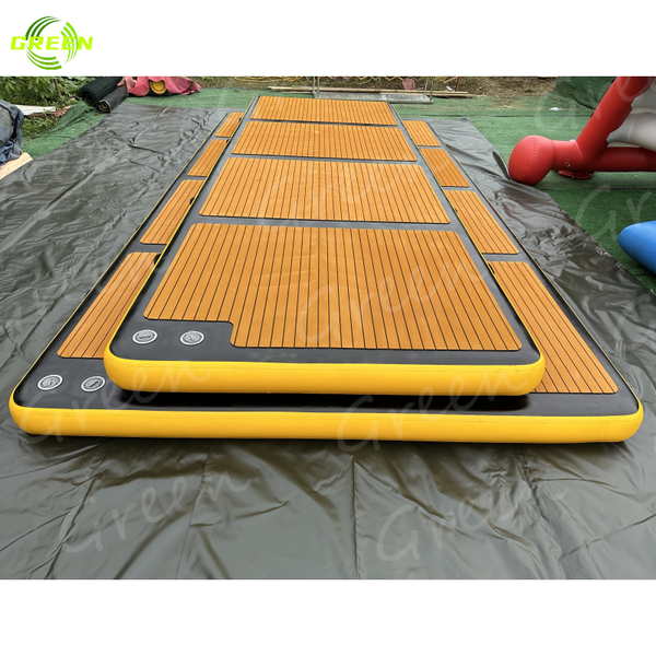 Boat Dock Floats Pontoon Furniture Large Inflatable Island Pool Float Dock Platform