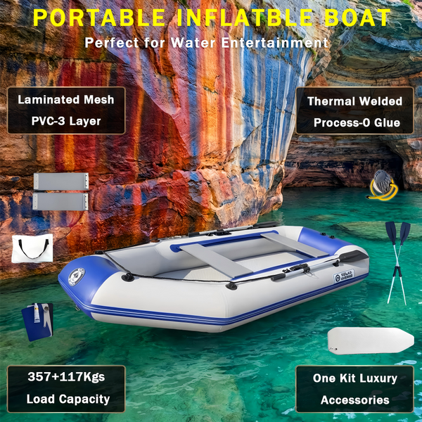 Glue Free Process Solar Marine CE 5 Person 10 ft  PVC Fishing Boats Inflatable Kayaks Air Mat Floor Heat Weld Can Use in Sea