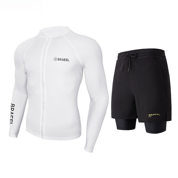 Wetsuit Men's Sunscreen Quick-drying Split Long Sleeve Trousers Snorkeling Water Suit Couple Warm Swimsuit Surf Suit