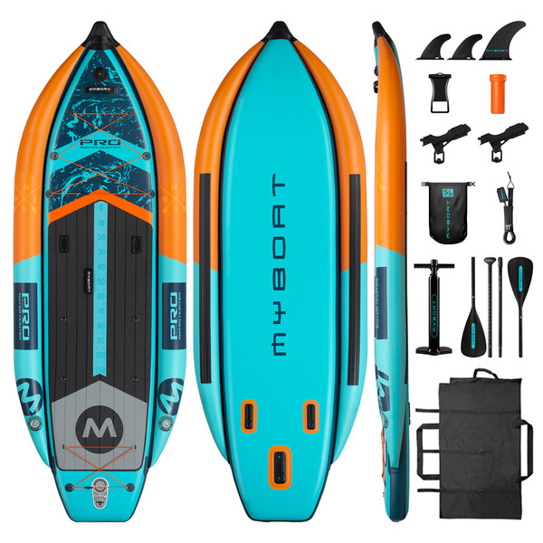 Myboat Pontoon Fishing Boat SUB  Waterproof Inflatable Paddle Board 335x120x15cm Aquatic Fishing With Accessories SUP