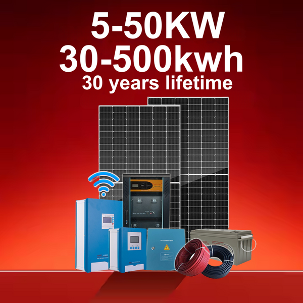 10kw Solar Power System Comolete Hybrid Set of Solar Panel Battery Offgrid air Conditioner System for Home Solar Generators