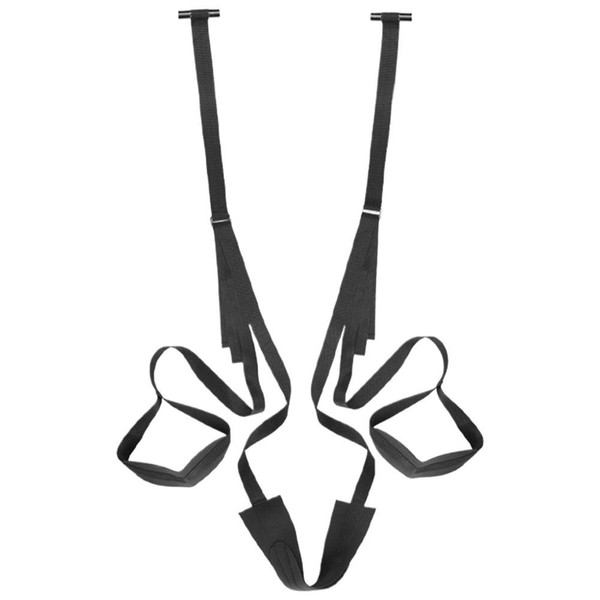 SM Sex Swing with Adjustable Door Anchor and Straps for Hands Feet Restraint Unlock Multiple Positions