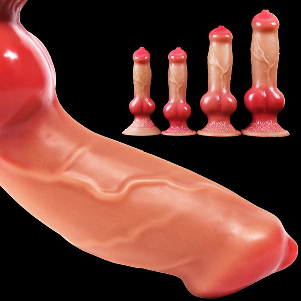 Dog Dildo/Huge Dildo Animal Realistic Penis with Suction Cup Big Butt Plug Giant Monster Cock Dick Adults Supplies for Men Women