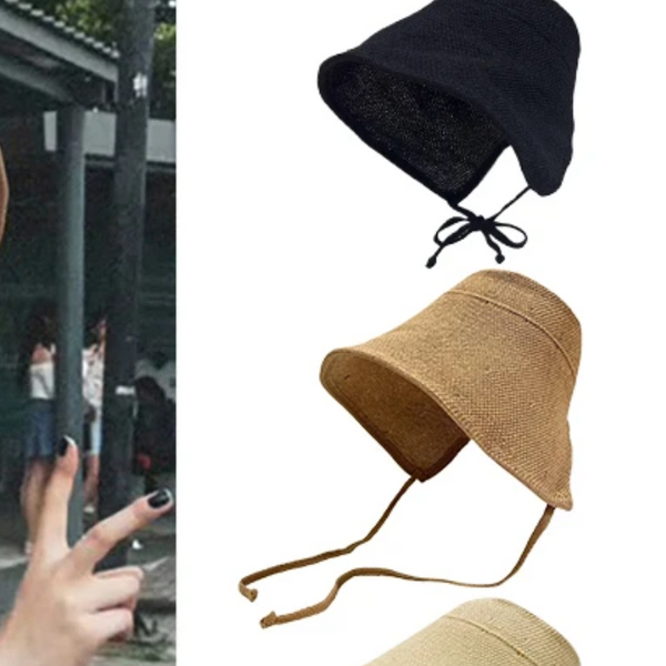 Chapeau Femme Sun Hats for Women; Wide Brim Linen Straw Regency Bonnets for Beach and Outdoor Summer Activities