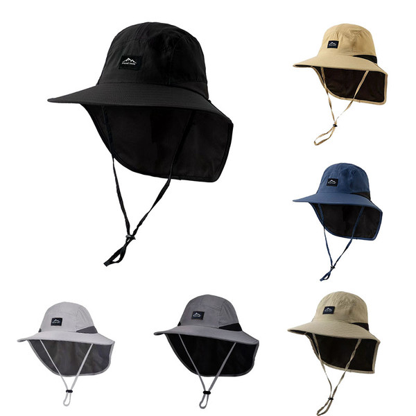 Outdoor sun hats for men and women, summer shawls, fisherman hats, breathable fishing, camping, hiking hats