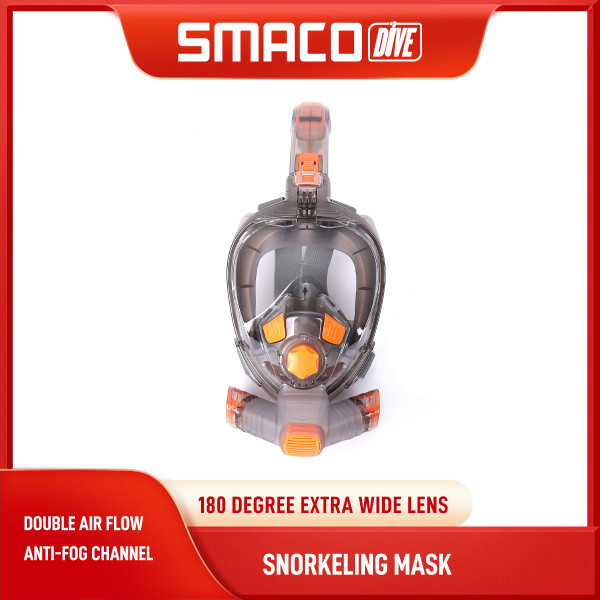 SMACO Swimming/Underwater Mask Snorkel Full Face Wide View Foldable Anti Fog Scuba Diving Mask For Swimming Adult Youth Snorkel