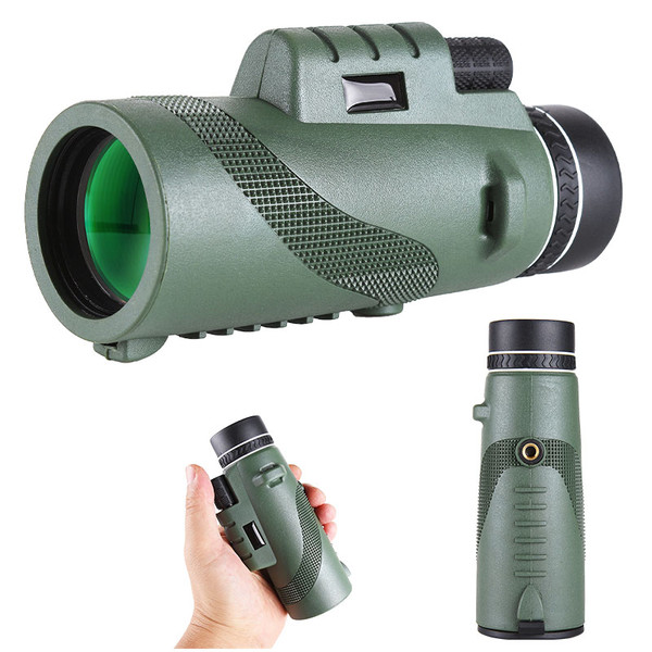 80*100 High Powered Monocular Telescope for Adults Kids Best for Outdoor Travel