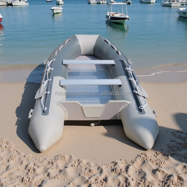 CE Certificate Pvc Hyplaon Inflatable Fishing Boats Heavy Duty with Motor