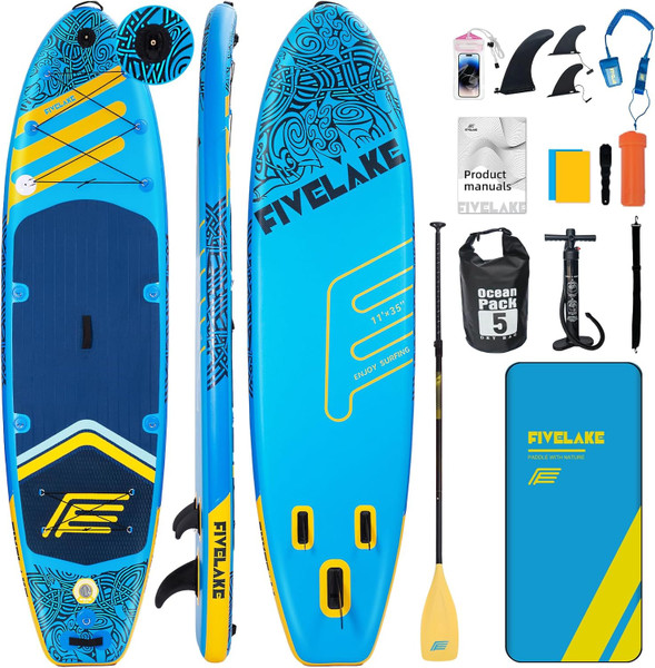 In Stock 11' Inflatable sup Boards Paddle Boards Stand up Paddle Board Water Play Surfing Isup Standard Accessories