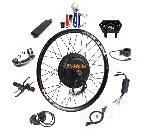 Shipping From US Warehouse 52v 60v 2000w Waterproof Ebike Conversion Kit with Battery Including Tax