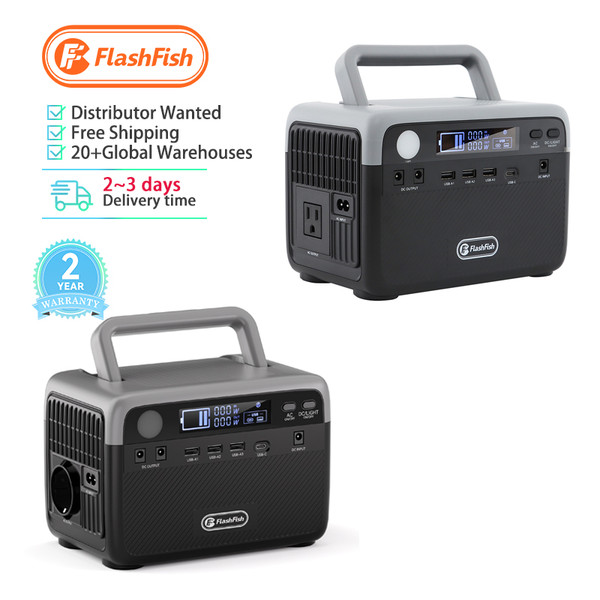 EU USA Warehouse Free Shipping Power Banks 300W Inverter Solar Generators Portable Power Station with Panel for Outdoor Camping