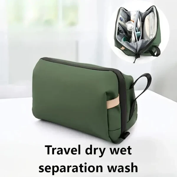 Dry Wet Separation Wash Bag - Large Capacity for Business Trips | Waterproof Makeup Bag & Bathroom Organizer