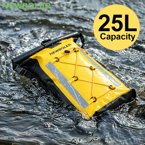 Waterproof Bag for Women Men Dry Bag Backpack for Sports Kayaking Beach Boating Canyoning Dry Bag 25L mountaineering Backpack