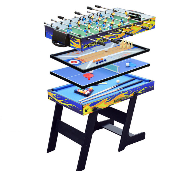 Multifunction Tennis Billiards Game Tables Wholesale Mini Folding Entertainment Soccer 4 In 1 Unisex Air Hockey Table Included