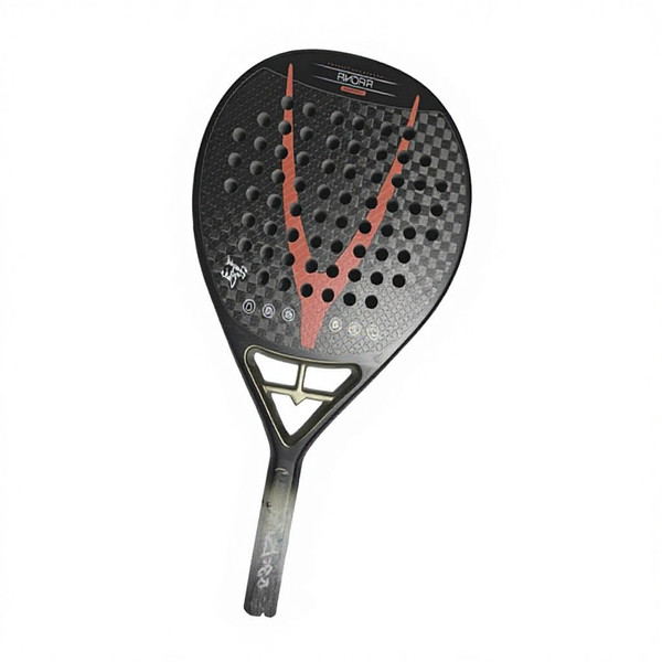 3K Carbon Fiber Diamond Padel Racket with Nylon Net Lightweight Professional Beach Tennis for Outdoor Sports