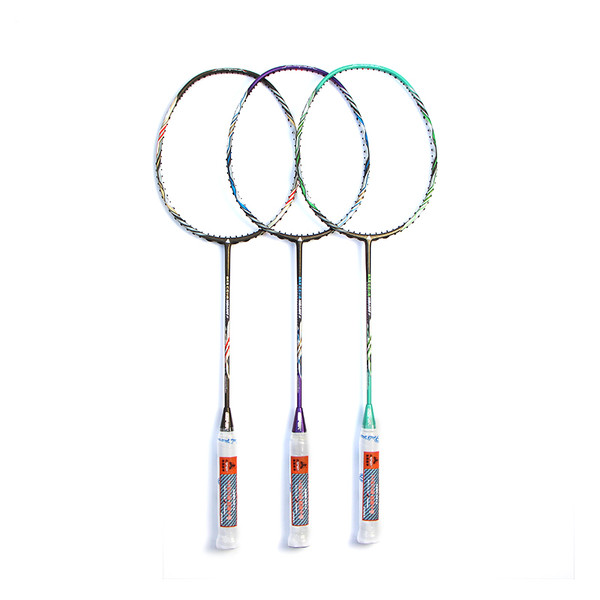 Konmat Sports 8U 62G Badminton Rackets 30LBS Tension Graphite-Fiber Top Professional Level Badminton Racket Without Strings