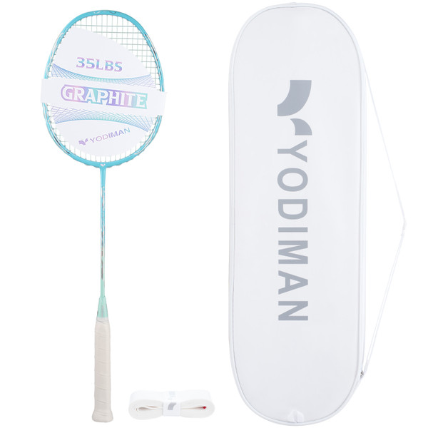 YODIMAN Factory Professional OEM Printing PU Grip Carbon Fiber Lightweight High Performance Outdoor Raket Badminton for Players