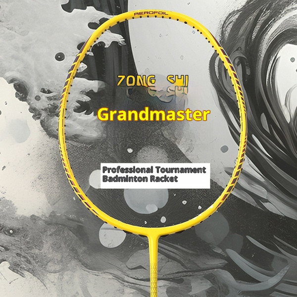 Badminton Racket Competition-Grade Master 4U Tournament-Specific Hard High-Pound Reinforced Carbon-Fiber Single Racket 82g G5