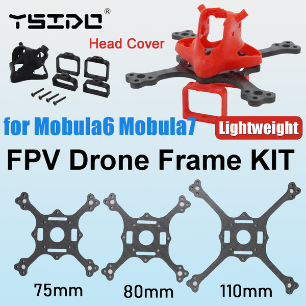 YSIDO Attacking Chicken FPV Drone Frame KIT Transform Mobula6 Mobula7 Modify 1S/2S For RC FPV Tiny Whoop Drone Quadcopter DIY