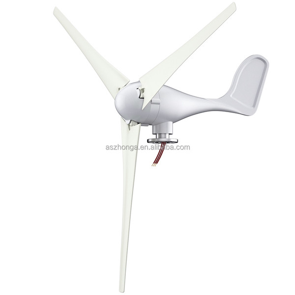 100W/200W/300W/400W/500W Light Wind Mill 12V/24V Horizontal Shaft Wind Turbine 3 Blades Wind Turbine Generator for Home Farm
